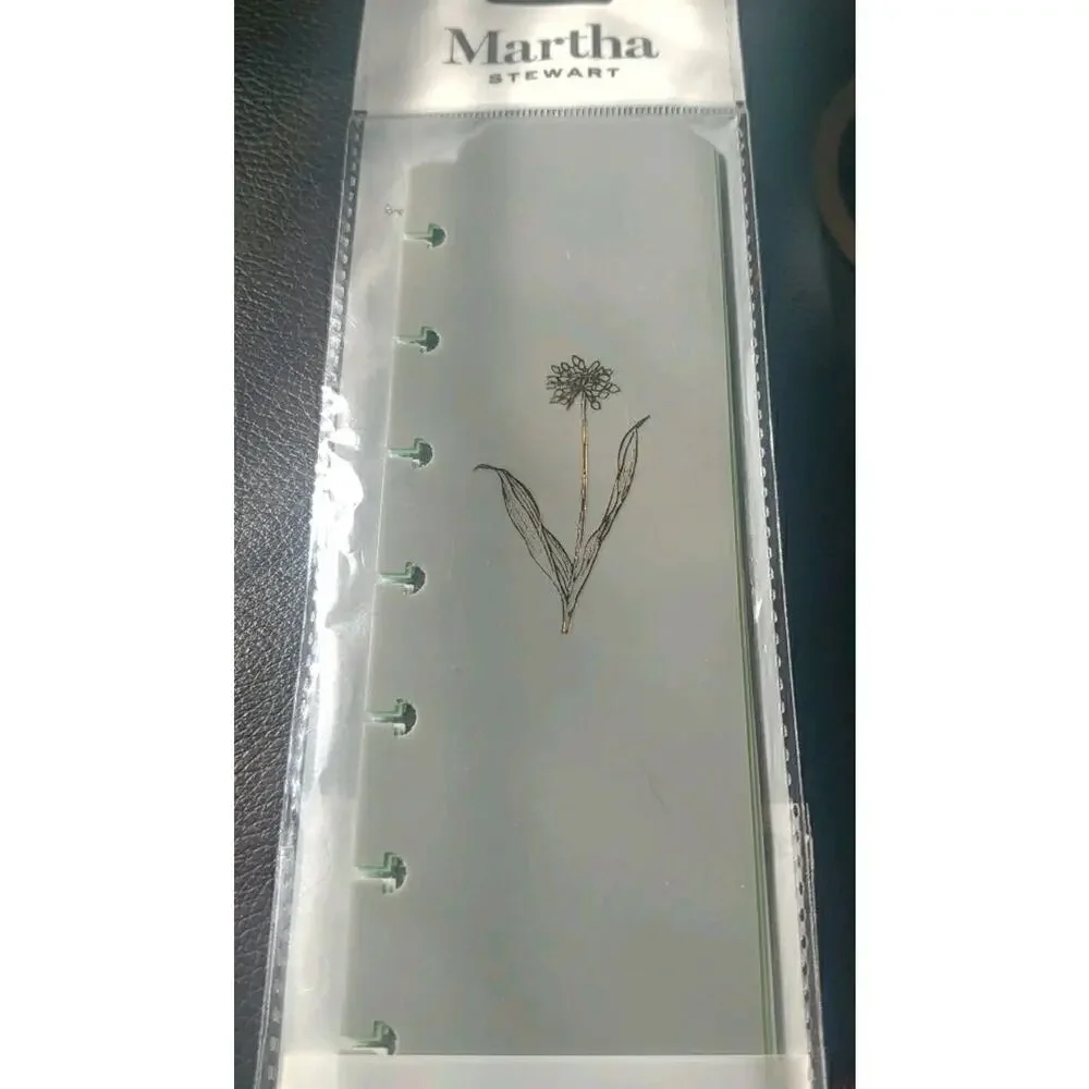Office by Martha Stewart Discbound Bookmark Dividers 3”x 8.75” 5-pack New - Picture 1 of 5